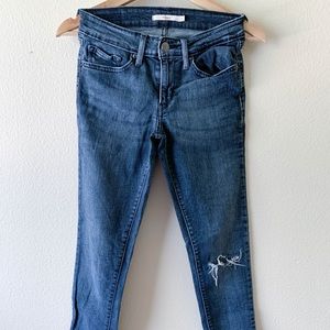 Levi's 27 Skinny Ankle Jeans Blue